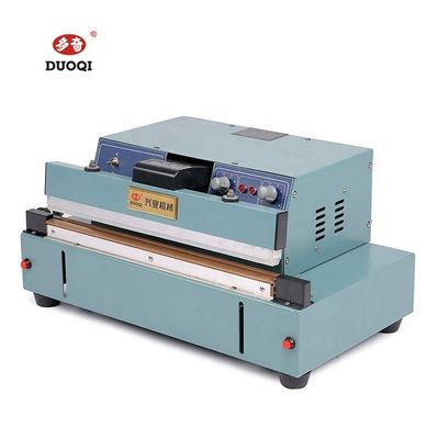 Tipo de embalagem Cartões DUOQI FKR-450 Máquina de vedação de mesa semiautomática para indústria