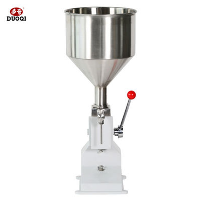 Alta precisão de enchimento ≤ ± 1% 3400 mm DUOQI A-03 Máquina manual de enchimento de pasta e líquido