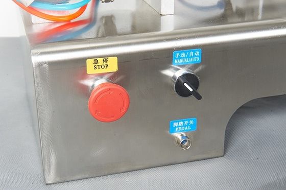 Máquina de preenchimento de pasta elétrica semiautomática de cabeça dupla para bebidas de sumo