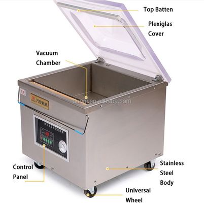 35cm Tamanho de vedação Sealer de vácuo de carne para função comercial de baixo ruído Design durável