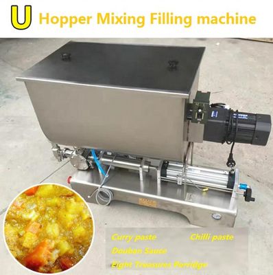 Máquina de enchimento de líquido pneumático semi-automático de 200 BPH com aquecedor e misturador