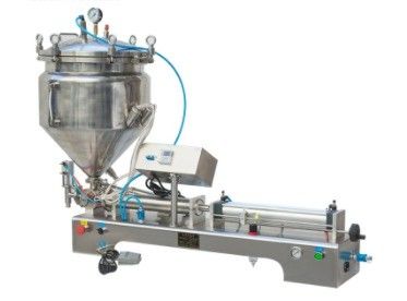 Máquina de preenchimento de pasta elétrica semiautomática de cabeça dupla para bebidas de sumo