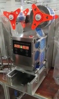 Máquina de vedação de copos de plástico com bolhas de chá de 35 kg DUOQI QDF-95 com enchimento e vedação de copos