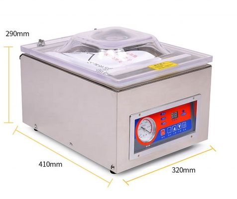 SS 85750 mm Máquina de embalagem a vácuo de carne com forro de borracha e ampla gama de aplicações