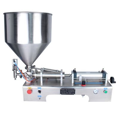 Tipo de embalagem Máquina de enchimento de pasta de pistão pequeno semiautomática de 110 V