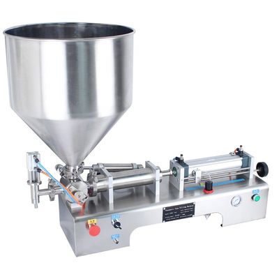 Tipo de embalagem Máquina de enchimento de pasta de pistão pequeno semiautomática de 110 V