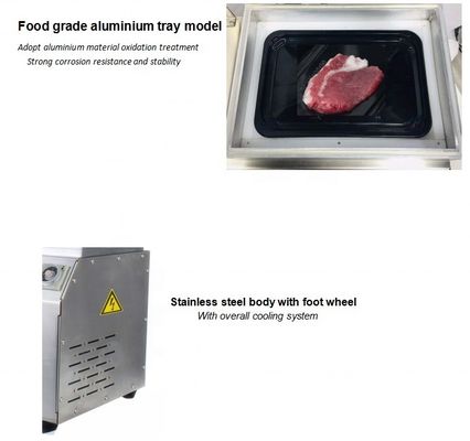 Máquina de embalagem a vácuo para processamento de alimentos cozidos