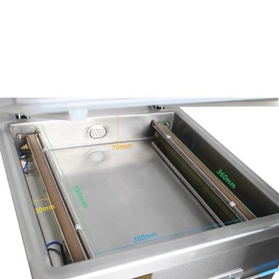 Eletricamente acionado DUOQI DZ-360 selante a vácuo para embalagens de nitrogênio tipo suporte e mesa