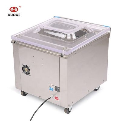 Máquina de embalagem de vácuo de câmara única compacta resistente à ferrugem de alta eficiência para embalagens de alimentos