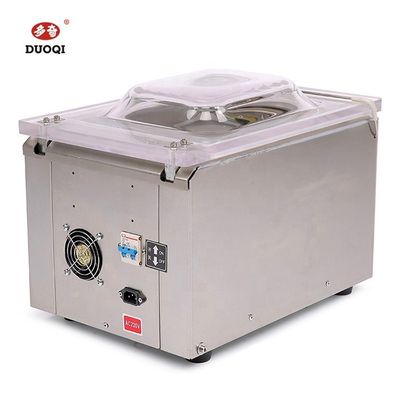 Máquina de embalagem de vácuo de câmara única compacta resistente à ferrugem de alta eficiência para embalagens de alimentos