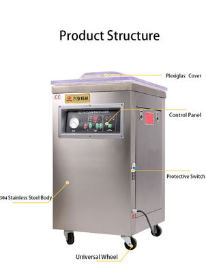 Máquina de embalagem a vácuo automática de alimentos para pão e carne DUOQI