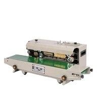 0 C Máquina de vedação de banda com controlo de temperatura para material de embalagem de plástico