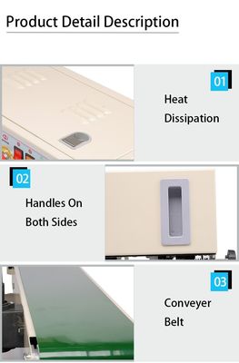 Máquina de vedação de embalagens de plástico DUOQI FR-770LW Sealer de banda contínua de estilo vertical