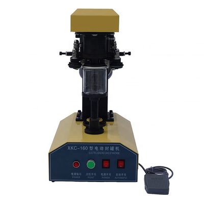Máquina de enlatar alimentos a motor elétrico de 150 mm para selar latas de cerveja e latas de estanho